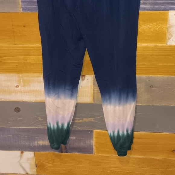 Wildfox Hadley Blue Tie-Dye Track Pants M - Picture 6 of 6